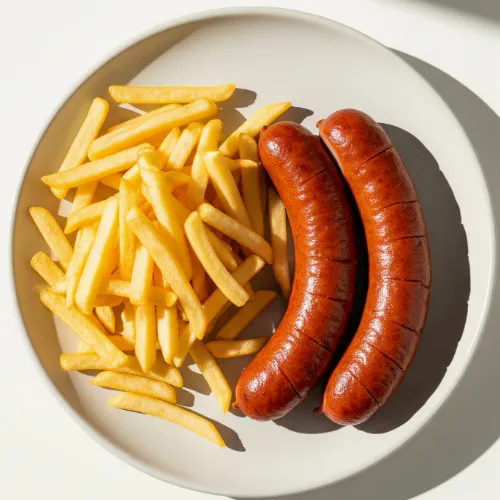 Smoked Sausage With Chips 