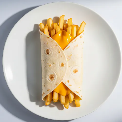 Chips, Cheese & Curry Wrap 