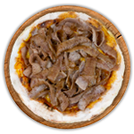10'' Garlic Bread With Cheese & Donner Meat 