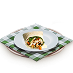 15'' Chicken & Lamb Shish Wrap 